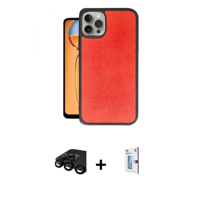 MARSİLYAN™- iPhone 15 Pro Max Kılıf Kıvılcım Işık Serisi - Siyah Bilvis 0.18mm Plus Cam Ekran Koruyucu + Siyah Raze Metal Kamera Lens