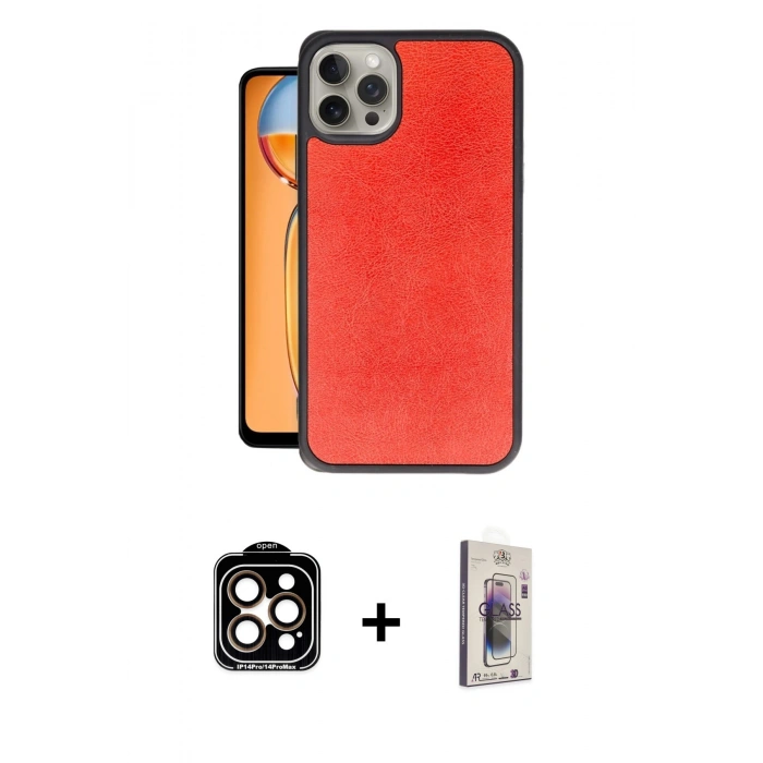 MARSİLYAN™- iPhone 15 Pro Max Kılıf Kıvılcım Işık Serisi - Siyah Bilvis 3D Cam Ekran Koruyucu + PVD Metal Kamera Lens - TU