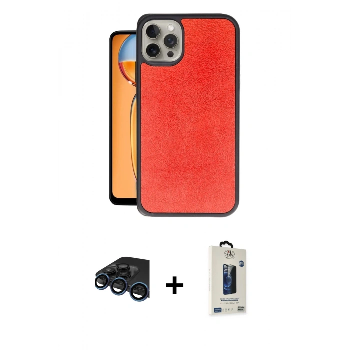 MARSİLYAN™- iPhone 15 Pro Max Kılıf Kıvılcım Işık Serisi - Siyah Bilvis Hayalet Cam Ekran Koruyucu + Raze Metal Kamera Lens - LT