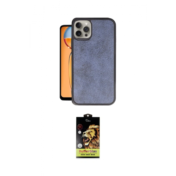 MARSİLYAN™- iPhone 15 Pro Max Kılıf Kıvılcım Işık Serisi - Siyah Buffer Cam Ekran Koruyucu