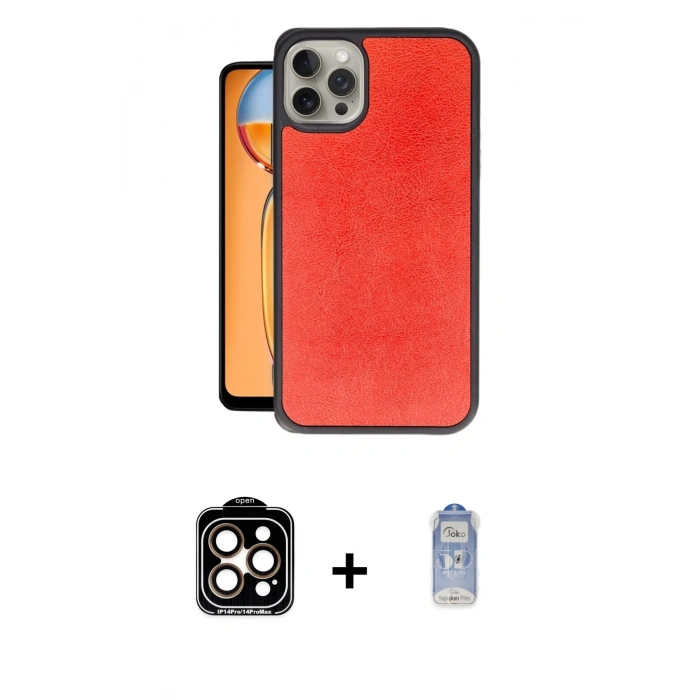 MARSİLYAN™- iPhone 15 Pro Max Kılıf Kıvılcım Işık Serisi - Siyah Joko Magic 5D Cam + PVD Metal Kamera Lens - TU