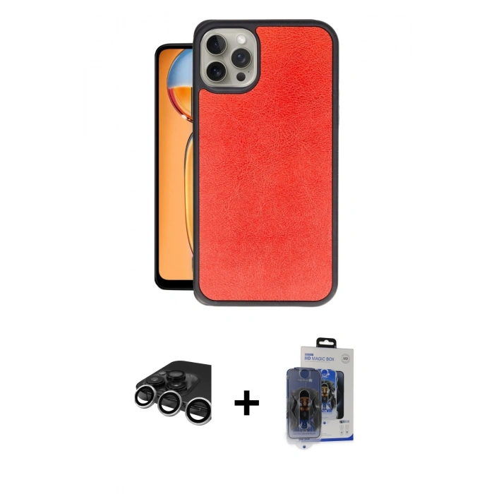 MARSİLYAN™- iPhone 15 Pro Max Kılıf Kıvılcım Işık Serisi - Siyah Vanessa Magic Cam + Raze Metal Kamera Lens - GS