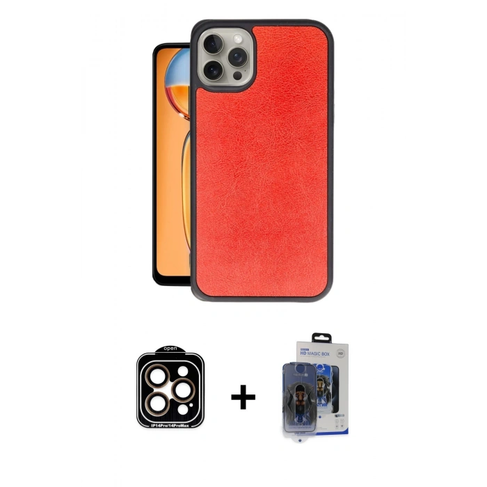 MARSİLYAN™- iPhone 15 Pro Max Kılıf Kıvılcım Işık Serisi - Siyah Vanessa Magic Cam + PVD Metal Kamera Lens - TU