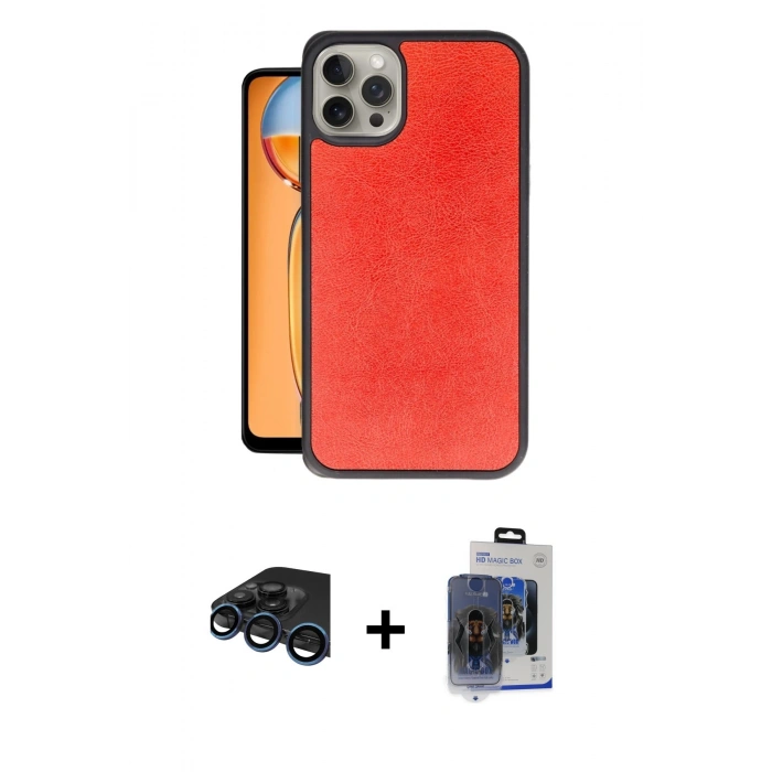 MARSİLYAN™- iPhone 15 Pro Max Kılıf Kıvılcım Işık Serisi - Siyah Vanessa Magic Cam + Raze Metal Kamera Lens - LT