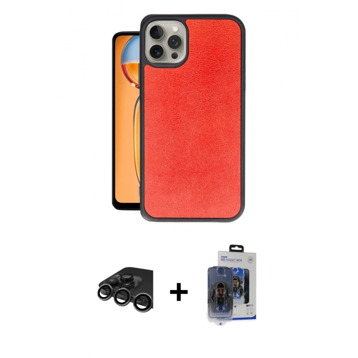 MARSİLYAN™- iPhone 15 Pro Max Kılıf Kıvılcım Işık Serisi - Siyah Vanessa Magic Cam + Raze Metal Kamera Lens - TMGI