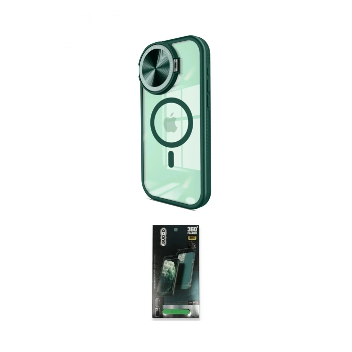MARSİLYAN™- iPhone 15 Pro Max Kılıf Kıvılcım Modern Koleksiyonu - Şeffaf 360 Full Body Arka Koruyucu