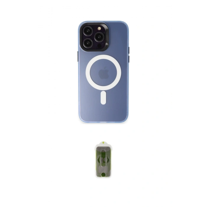 MARSİLYAN™- iPhone 15 Pro Max Kılıf Kozmos Çizgi Prime - Siyah Joko Magic 5D Hayalet Cam