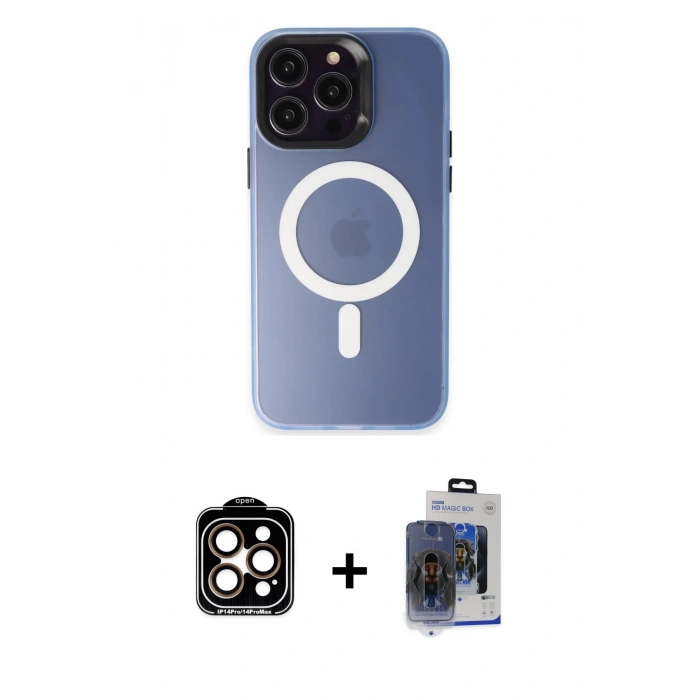 MARSİLYAN™- iPhone 15 Pro Max Kılıf Kozmos Çizgi Prime - Siyah Vanessa Magic Cam + PVD Metal Kamera Lens - TU