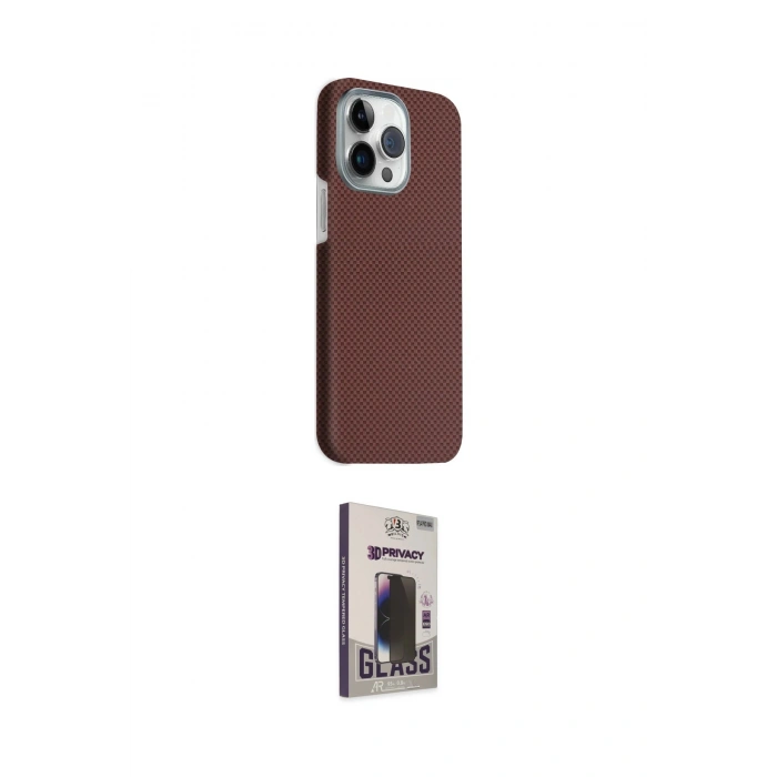 MARSİLYAN™- iPhone 15 Pro Max Kılıf Kozmos Klasik Prime - Siyah Bilvis Hayalet Cam Ekran Koruyucu