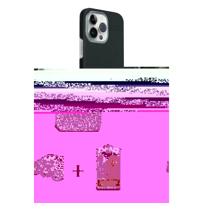 MARSİLYAN™- iPhone 15 Pro Max Kılıf Kozmos Klasik Prime - Siyah Buffer Cam Ekran Koruyucu + Raze Metal Kamera Lens - SH