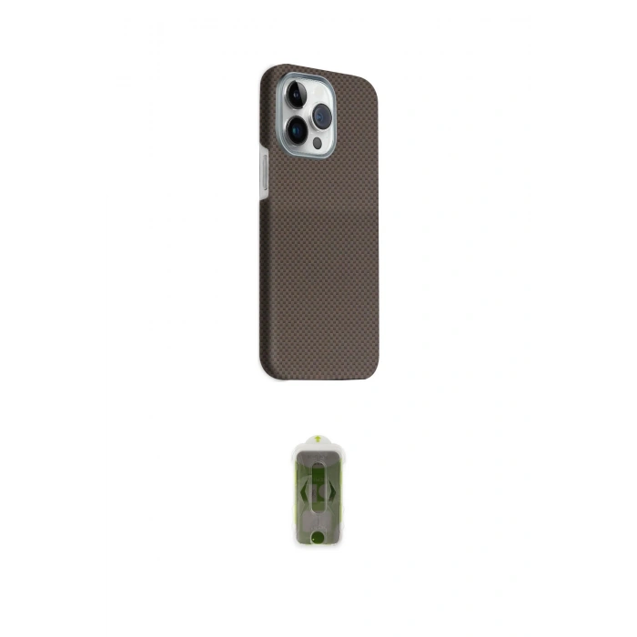 MARSİLYAN™- iPhone 15 Pro Max Kılıf Kozmos Klasik Prime - Siyah Joko Magic 5D Hayalet Cam
