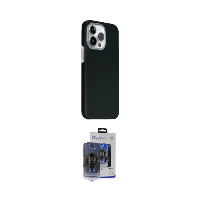 MARSİLYAN™- iPhone 15 Pro Max Kılıf Kozmos Klasik Prime - Siyah Vanessa Magic Cam