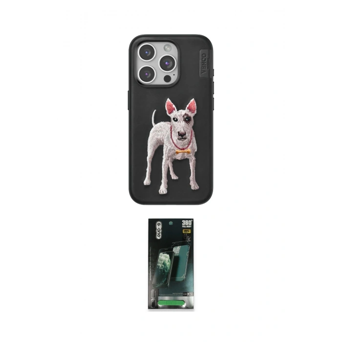 MARSİLYAN™- iPhone 15 Pro Max Kılıf Nova Form Koleksiyonu - Şeffaf 360 Full Body Arka Koruyucu