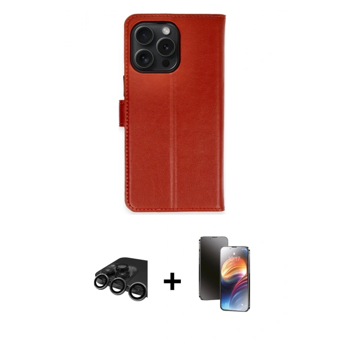 MARSİLYAN™- iPhone 15 Pro Max Kılıf Siluet Işık Serisi - Siyah 3D Antistatik Mat Seramik Nano Ekran Koruyucu + Raze Metal Kamera Lens - TMGI