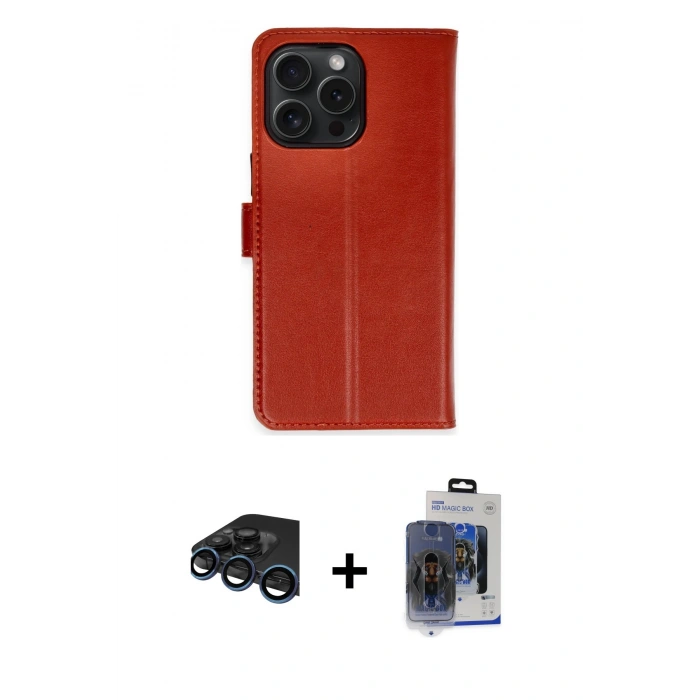 MARSİLYAN™- iPhone 15 Pro Max Kılıf Siluet Işık Serisi - Siyah Vanessa Magic Cam + Raze Metal Kamera Lens - LT