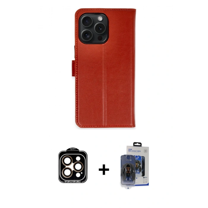 MARSİLYAN™- iPhone 15 Pro Max Kılıf Siluet Işık Serisi - Siyah Vanessa Magic Cam + PVD Metal Kamera Lens - TU