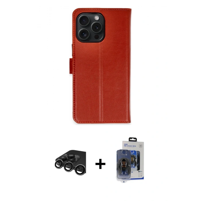 MARSİLYAN™- iPhone 15 Pro Max Kılıf Siluet Işık Serisi - Siyah Vanessa Magic Cam + Raze Metal Kamera Lens - TMGI