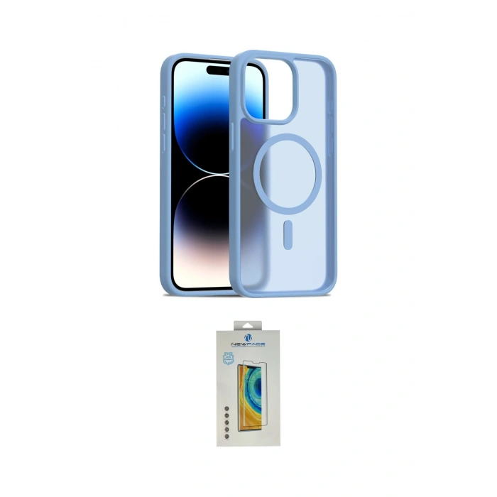 MARSİLYAN™- iPhone 15 Pro Max Kılıf Siluet Minimal Prime - Siyah Polymer Nano Ekran Koruyucu