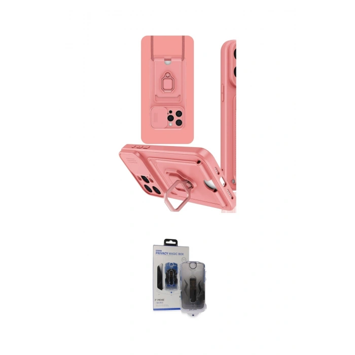 MARSİLYAN™- iPhone 15 Pro Max Kılıf Vadi Form Prime - Siyah Vanessa Magic Hayalet Cam