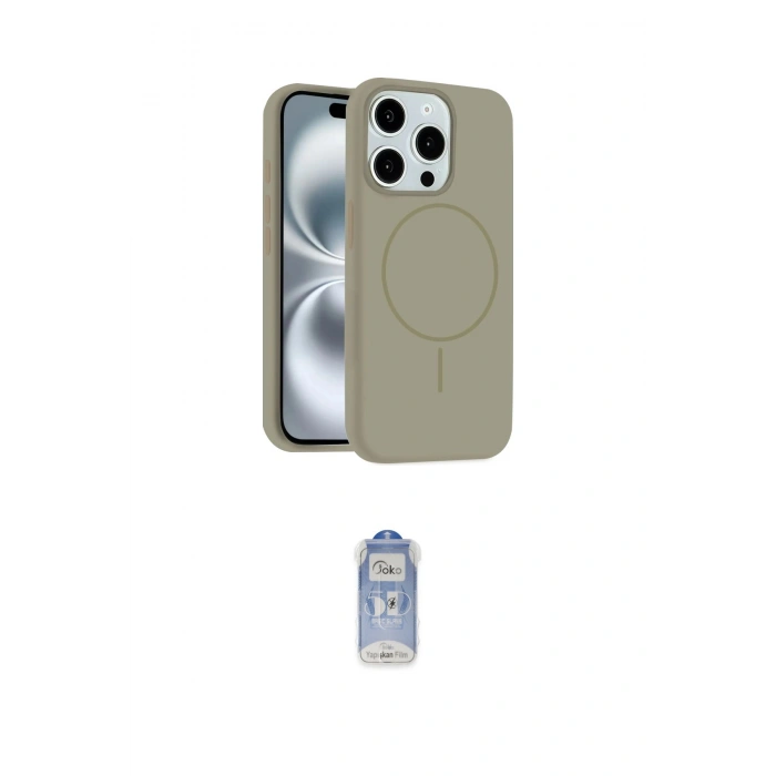 MARSİLYAN™- iPhone 15 Pro Max Kılıf Yankı Form Serisi - Siyah Joko Magic 5D Cam