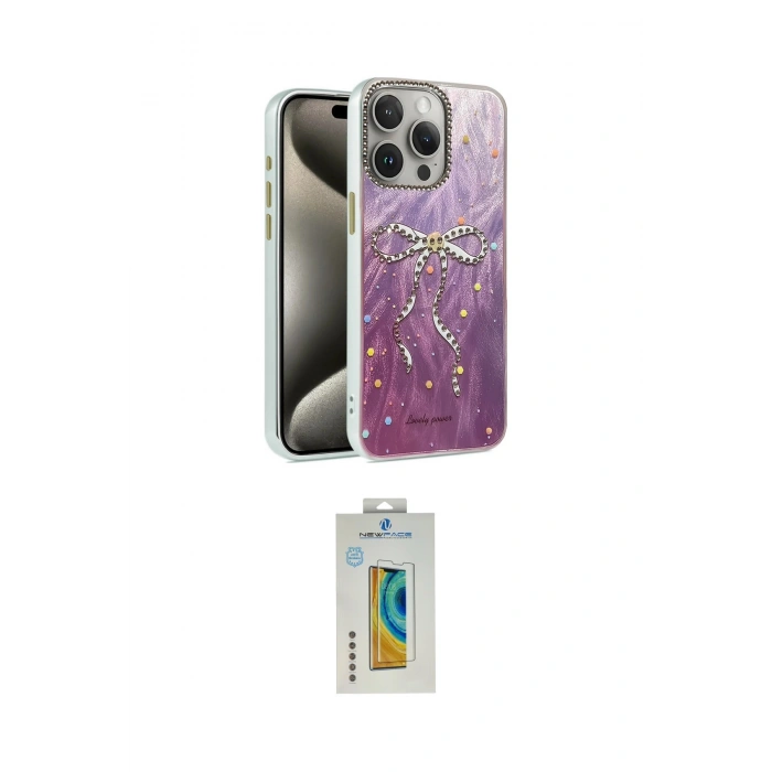 MARSİLYAN™- iPhone 15 Pro Max Kılıf Zirve Modern Prime - Siyah Polymer Nano Ekran Koruyucu