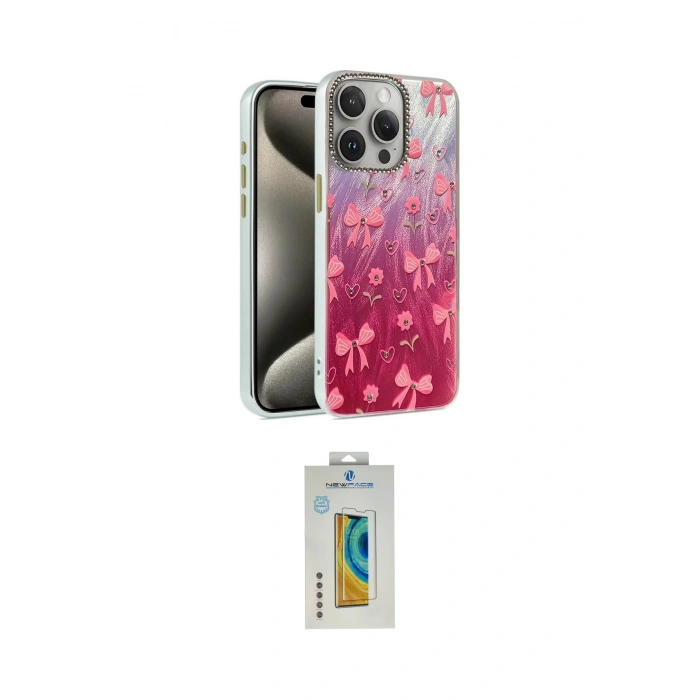MARSİLYAN™- iPhone 15 Pro Max Kılıf Zirve Modern Prime - Siyah Polymer Nano Ekran Koruyucu