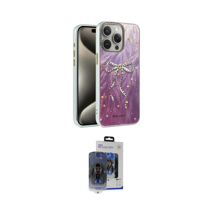MARSİLYAN™- iPhone 15 Pro Max Kılıf Zirve Modern Prime - Siyah Vanessa Magic Cam