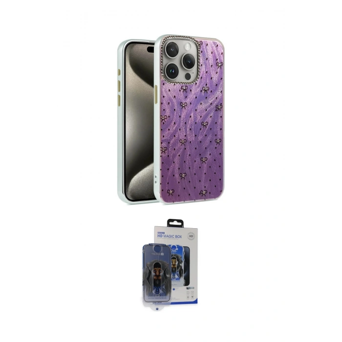 MARSİLYAN™- iPhone 15 Pro Max Kılıf Zirve Modern Prime - Siyah Vanessa Magic Cam