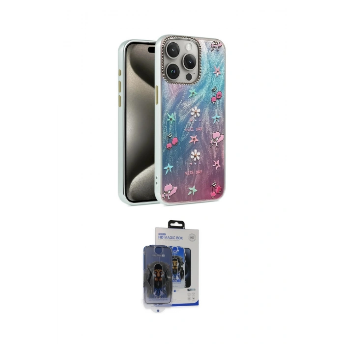 MARSİLYAN™- iPhone 15 Pro Max Kılıf Zirve Modern Prime - Siyah Vanessa Magic Cam