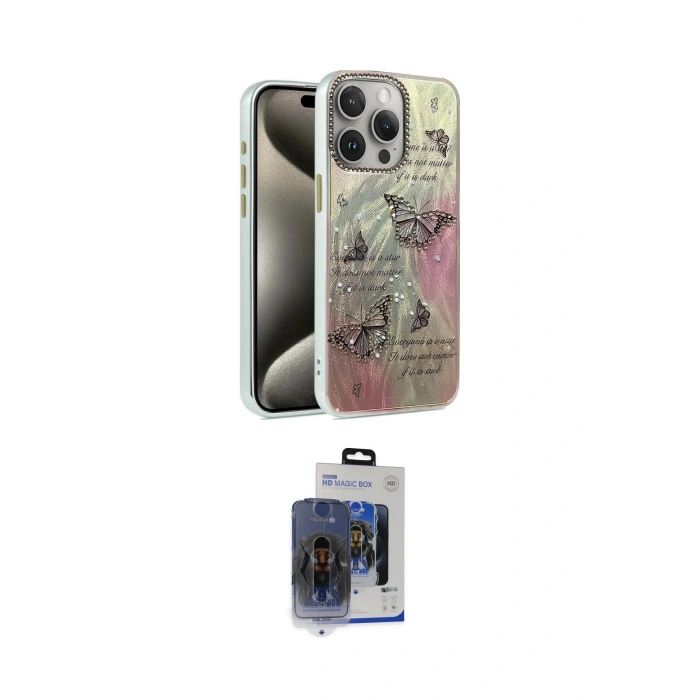 MARSİLYAN™- iPhone 15 Pro Max Kılıf Zirve Modern Prime - Siyah Vanessa Magic Cam