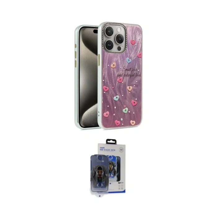 MARSİLYAN™- iPhone 15 Pro Max Kılıf Zirve Modern Prime - Siyah Vanessa Magic Cam