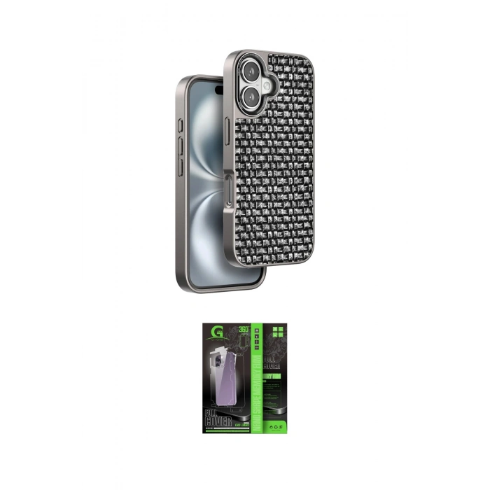 MARSİLYAN™- iPhone 16 Kılıf Siluet Form Serisi - Şeffaf 360 Full Body Arka Koruyucu