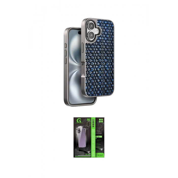 MARSİLYAN™- iPhone 16 Kılıf Siluet Form Serisi - Şeffaf 360 Full Body Arka Koruyucu