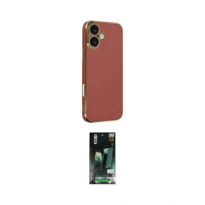 MARSİLYAN™- iPhone 16 Kılıf Yankı Serisi - Siyah 360 Mat Full Body Arka Koruyucu