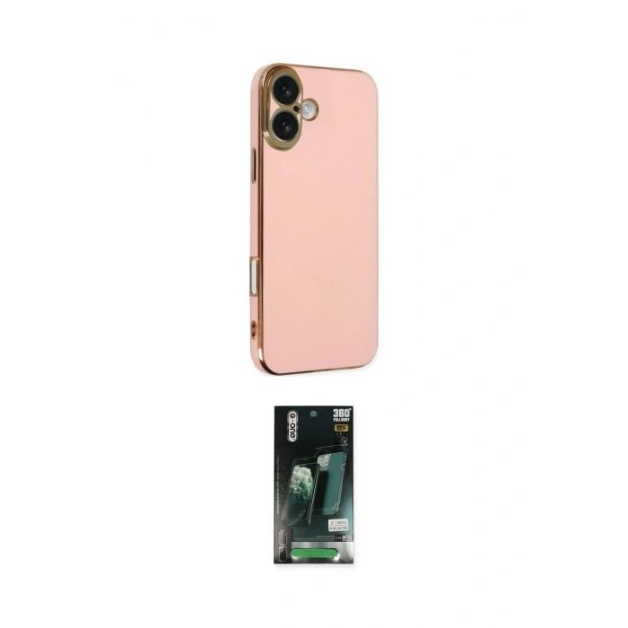 MARSİLYAN™- iPhone 16 Kılıf Yankı Serisi - Siyah 360 Mat Full Body Arka Koruyucu