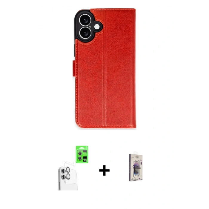 MARSİLYAN™- iPhone 16 Plus Kılıf Siluet Işık Serisi - Siyah Bilvis 3D Cam Ekran Koruyucu + Raze Metal Kamera Lens - BZ