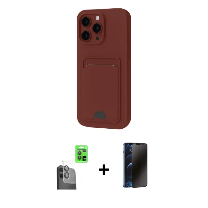 MARSİLYAN™- iPhone 16 Plus Kılıf Vadi Çizgi Prime - Siyah 3D Antistatik Hayalet Cam Ekran Koruyucu + Raze Metal Kamera Lens - SH
