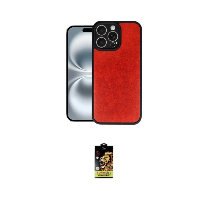MARSİLYAN™- iPhone 16 Pro Kılıf Kıvılcım Işık Serisi - Siyah Buffer Cam Ekran Koruyucu