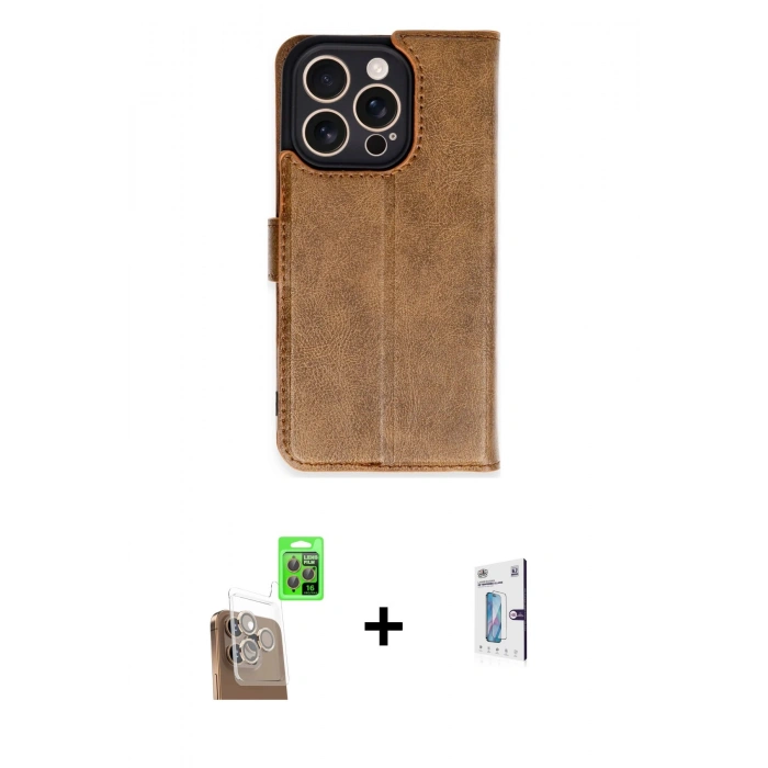 MARSİLYAN™- iPhone 16 Pro Kılıf Siluet Işık Serisi - Siyah Bilvis 0.18mm Plus Cam Ekran Koruyucu + Raze Metal Kamera Lens - CLTM