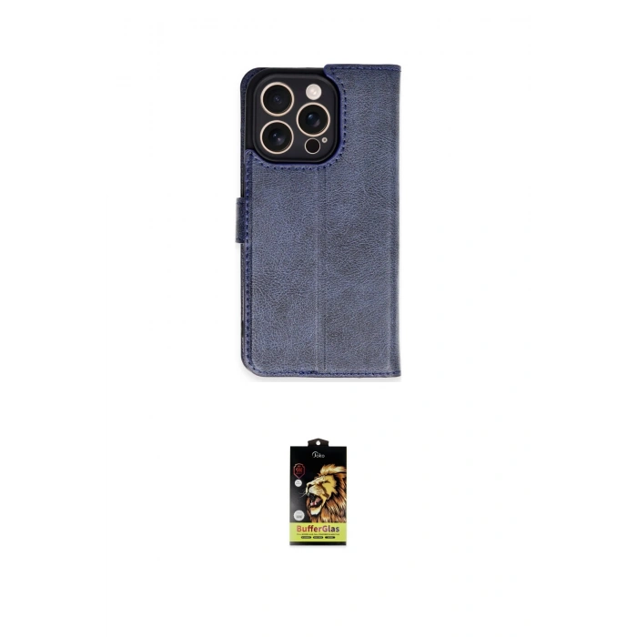 MARSİLYAN™- iPhone 16 Pro Kılıf Siluet Işık Serisi - Siyah Buffer Cam Ekran Koruyucu