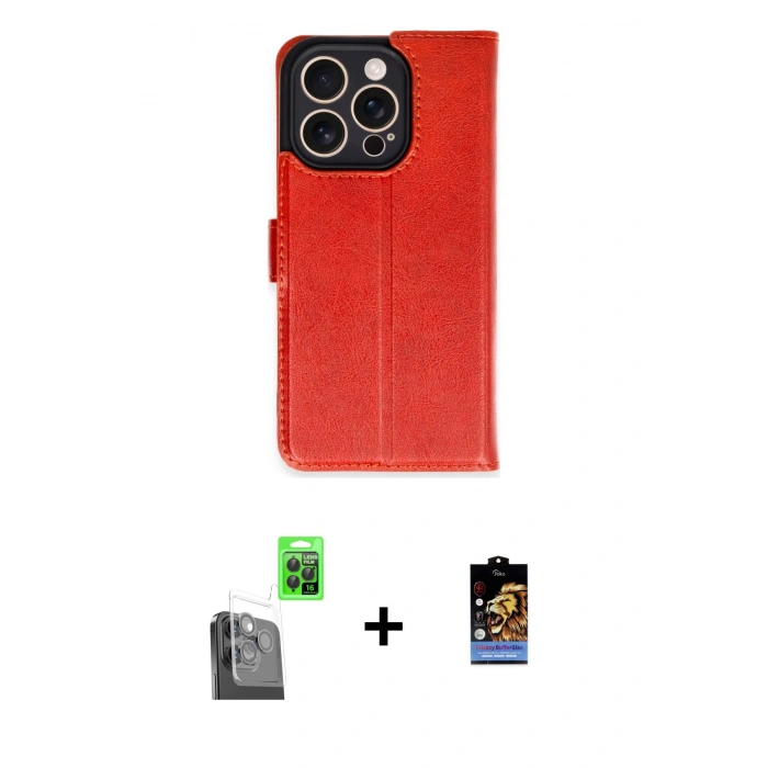 MARSİLYAN™- iPhone 16 Pro Kılıf Siluet Işık Serisi - Siyah Buffer Hayalet Cam Ekran Koruyucu + Raze Metal Kamera Lens - SH