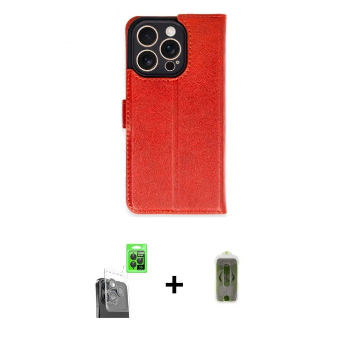 MARSİLYAN™- iPhone 16 Pro Kılıf Siluet Işık Serisi - Siyah Joko Magic 5D Hayalet Cam + Raze Metal Kamera Lens - SH