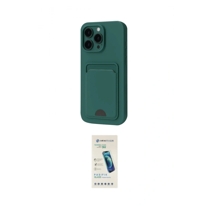 MARSİLYAN™- iPhone 16 Pro Kılıf Vadi Çizgi Prime - Şeffaf Pasifik Cam Ekran Koruyucu