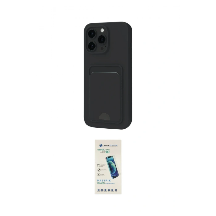 MARSİLYAN™- iPhone 16 Pro Kılıf Vadi Çizgi Prime - Şeffaf Pasifik Cam Ekran Koruyucu