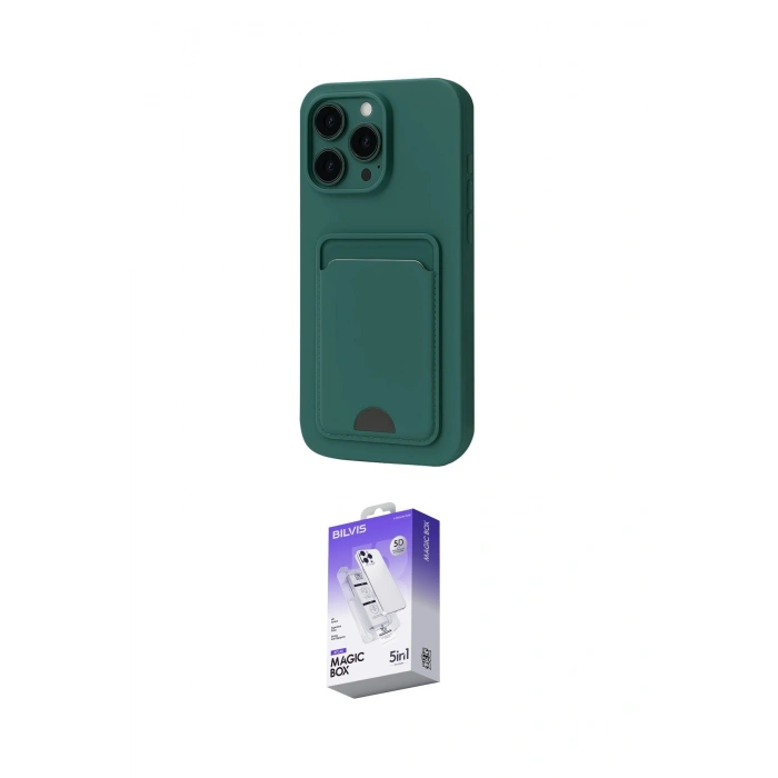 MARSİLYAN™- iPhone 16 Pro Kılıf Vadi Çizgi Prime - Siyah Bilvis 5in1 3D Magic Cam Ekran Koruyucu