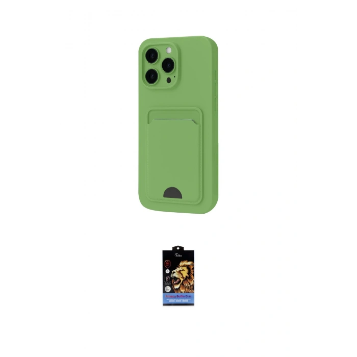 MARSİLYAN™- iPhone 16 Pro Kılıf Vadi Çizgi Prime - Siyah Buffer Hayalet Cam Ekran Koruyucu