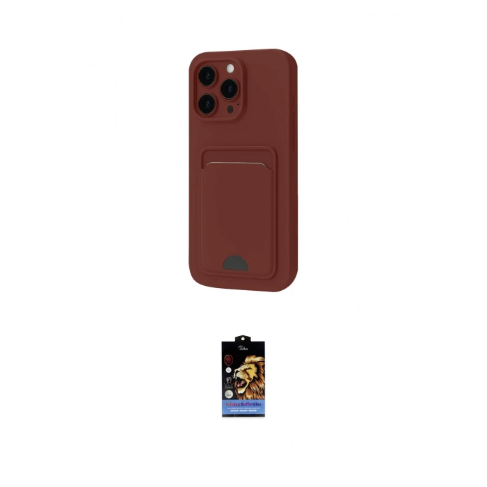 MARSİLYAN™- iPhone 16 Pro Kılıf Vadi Çizgi Prime - Siyah Buffer Hayalet Cam Ekran Koruyucu