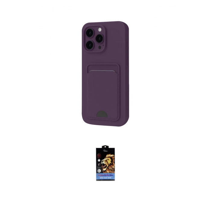MARSİLYAN™- iPhone 16 Pro Kılıf Vadi Çizgi Prime - Siyah Buffer Hayalet Cam Ekran Koruyucu