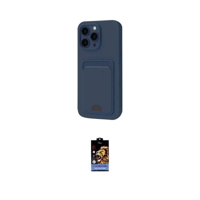MARSİLYAN™- iPhone 16 Pro Kılıf Vadi Çizgi Prime - Siyah Buffer Hayalet Cam Ekran Koruyucu