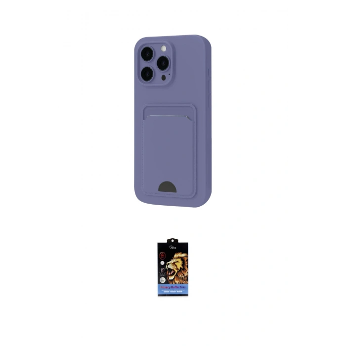 MARSİLYAN™- iPhone 16 Pro Kılıf Vadi Çizgi Prime - Siyah Buffer Hayalet Cam Ekran Koruyucu